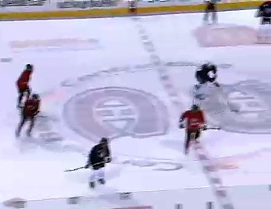 Hockey superstar Stephane Richer  forget's that he's in a charity game