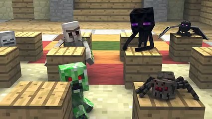 Monster School Preschool   Dodgeblock  Minecraft Animation