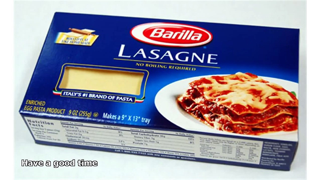 Barilla No Boil Lasagna Noodles