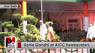 Sonia Gandhi unfurls national flag on 69th Independence Day