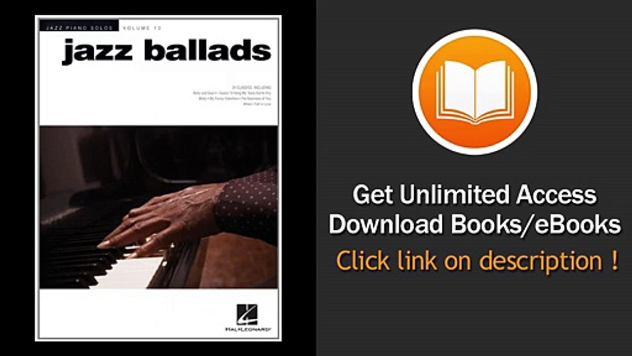 Jazz Ballads Jazz Piano Solos Series Volume 10  PDF