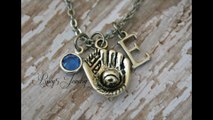 Riley5 Jewelry Personalized Hand Stamped Jewelry: Glove Necklace