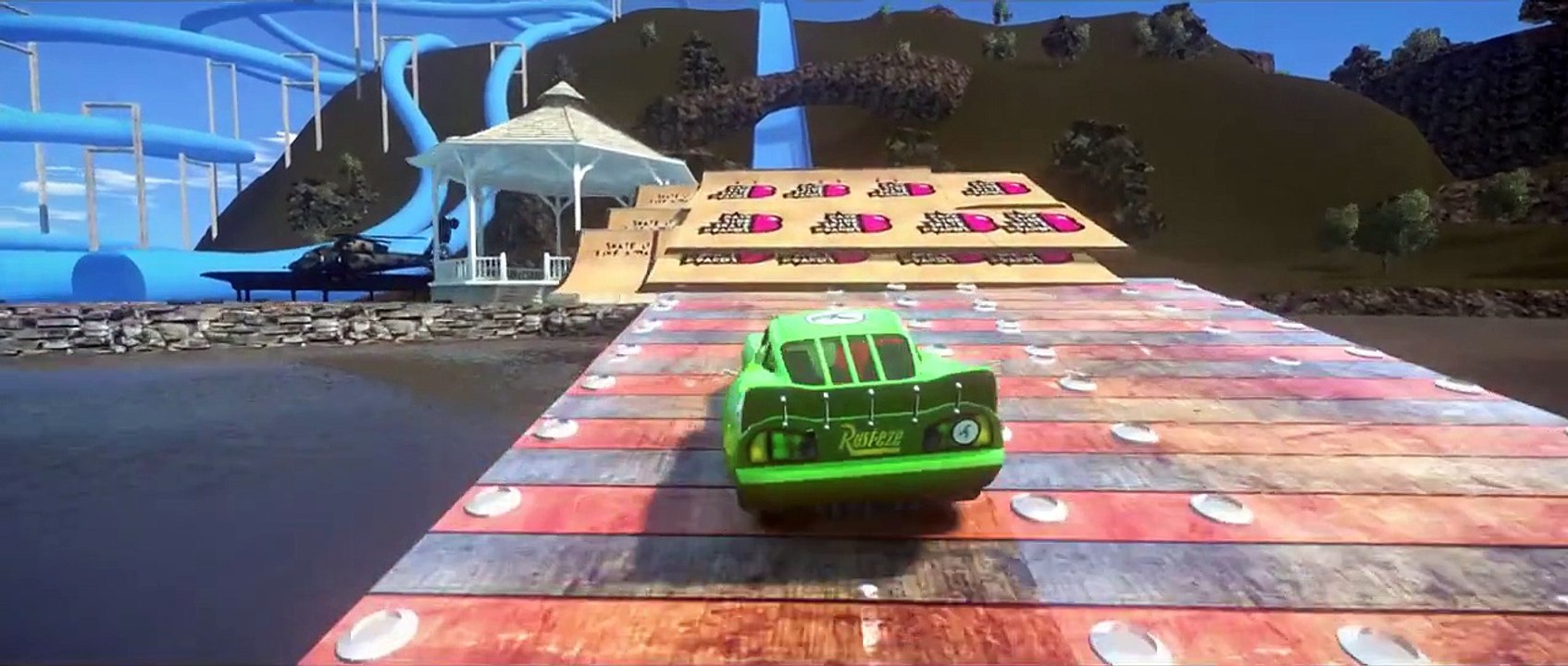 Hulk Red Hulk Driving Lightning McQueen Disney Cars Pixar Nursery Rhymes for Children