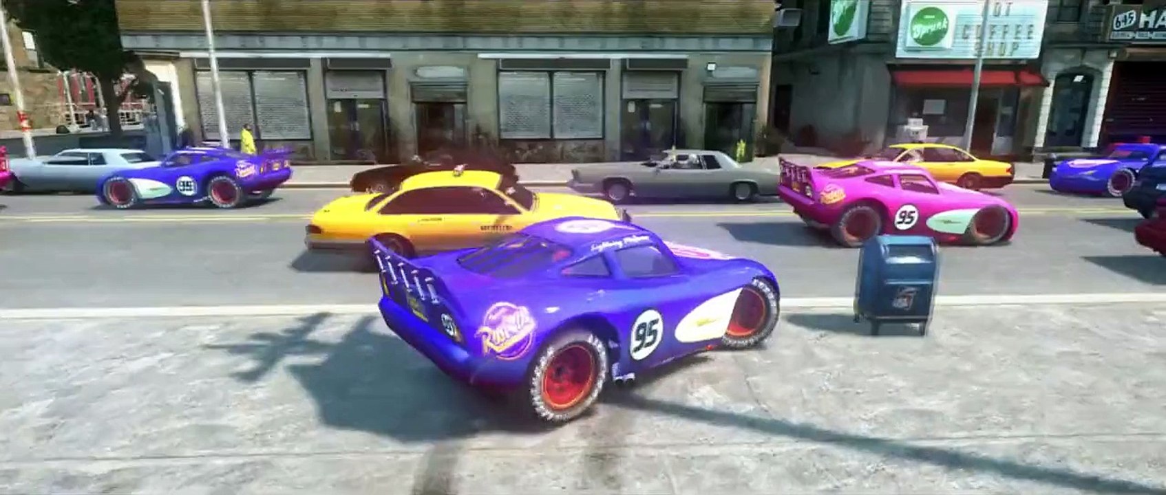 Disney Cars Pixar Spiderman Nursery Rhymes & Lightning McQueen CAR  ( Songs for Children )