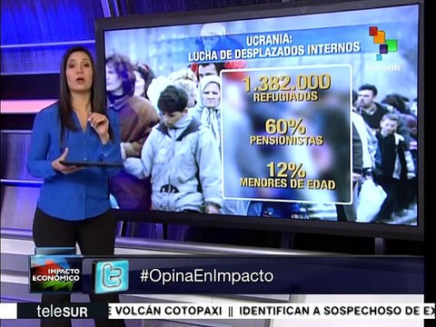 ACNUR: 1,382,000 es la cifra de desplazados internos en Ucrania