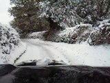 Driving in the snow in suffolk UK 19/12/10 Mitsubishi Pajero