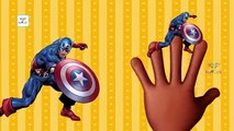 Finger Family Captain America Cartoon Songs | Captain America Finger Family Children Nursery Rhymes