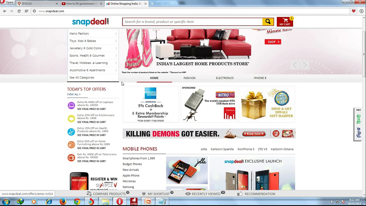 How to shop/buy on snapdeal online