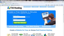 T35 Hosting - Free Web Hosting Video Tutorial: Using Templates