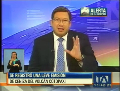 Actividad del volcán Cotopaxi no se ha incrementado