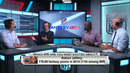 Which wide receiver are you most excited about?