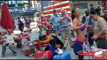 42 Street Times Square Nude Art Paint Girls NYC T47-TV   Pix11-TV 8/17/2015 Making History