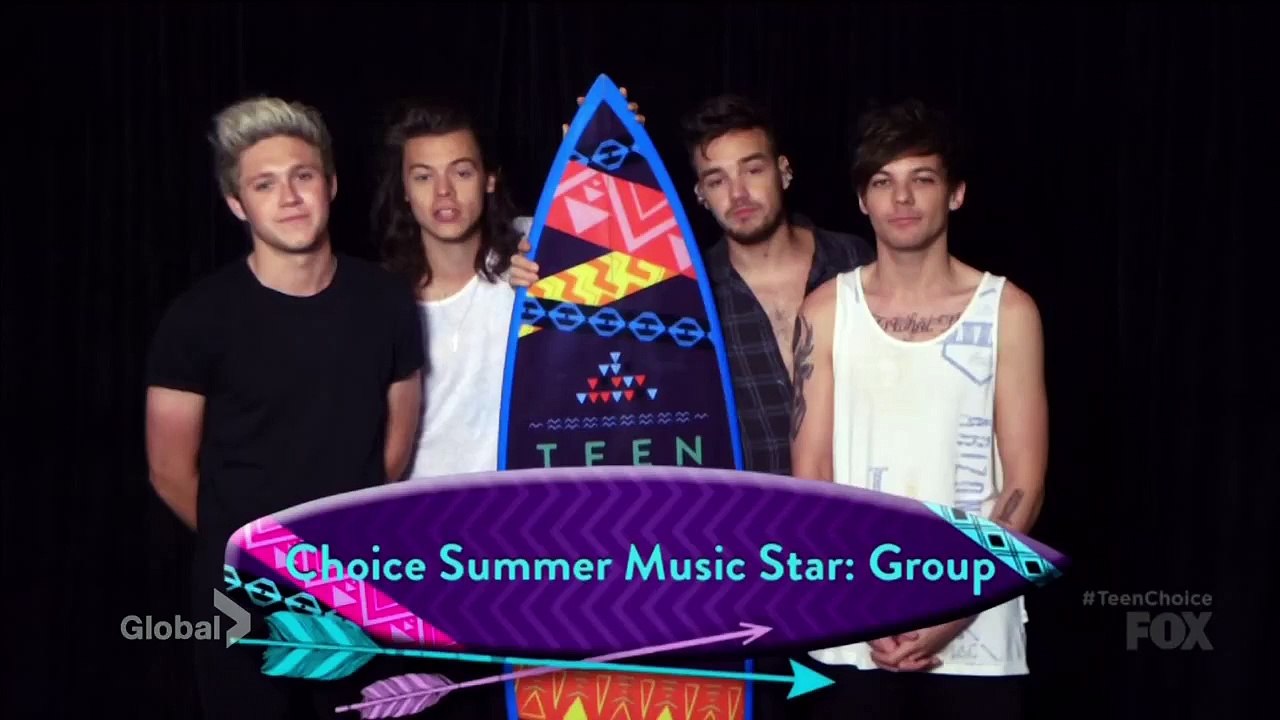 One Direction win 8 awards at Teen Choice Awards 2015