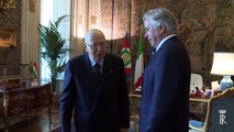 Il Presidente Napolitano ha ricevuto l'Ambasciatore degli Stati Uniti d'America in Italia, Thorne