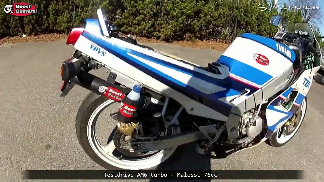 Minarelli AM6 turbo testdrive - BoostBusters, Twostroke.se