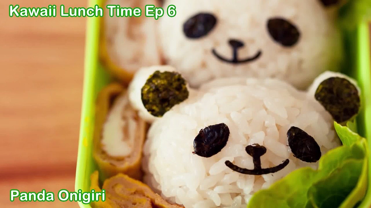 How to Make Panda Onigiri　(パンダおにぎりの作り方)