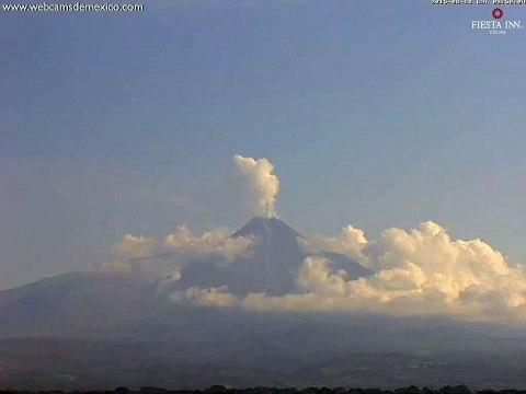 Colima Volcano Spews Ash