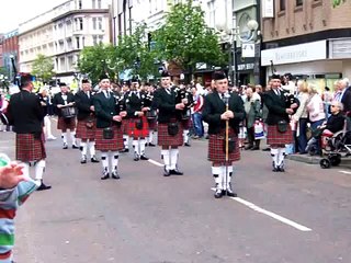 Bagpipes in Belfast, Nothern Ireland