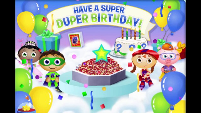 Super Why Cake Maker Birthday Party Cartoon Animation PBS Kids Game Play Walkthrough