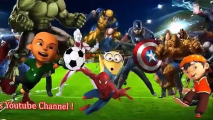 SUPERHERO SOCCER 2015 - BoBoiBoy (Young Tiger) VS Upin & Ipin (Malayan Tiger) [HD]