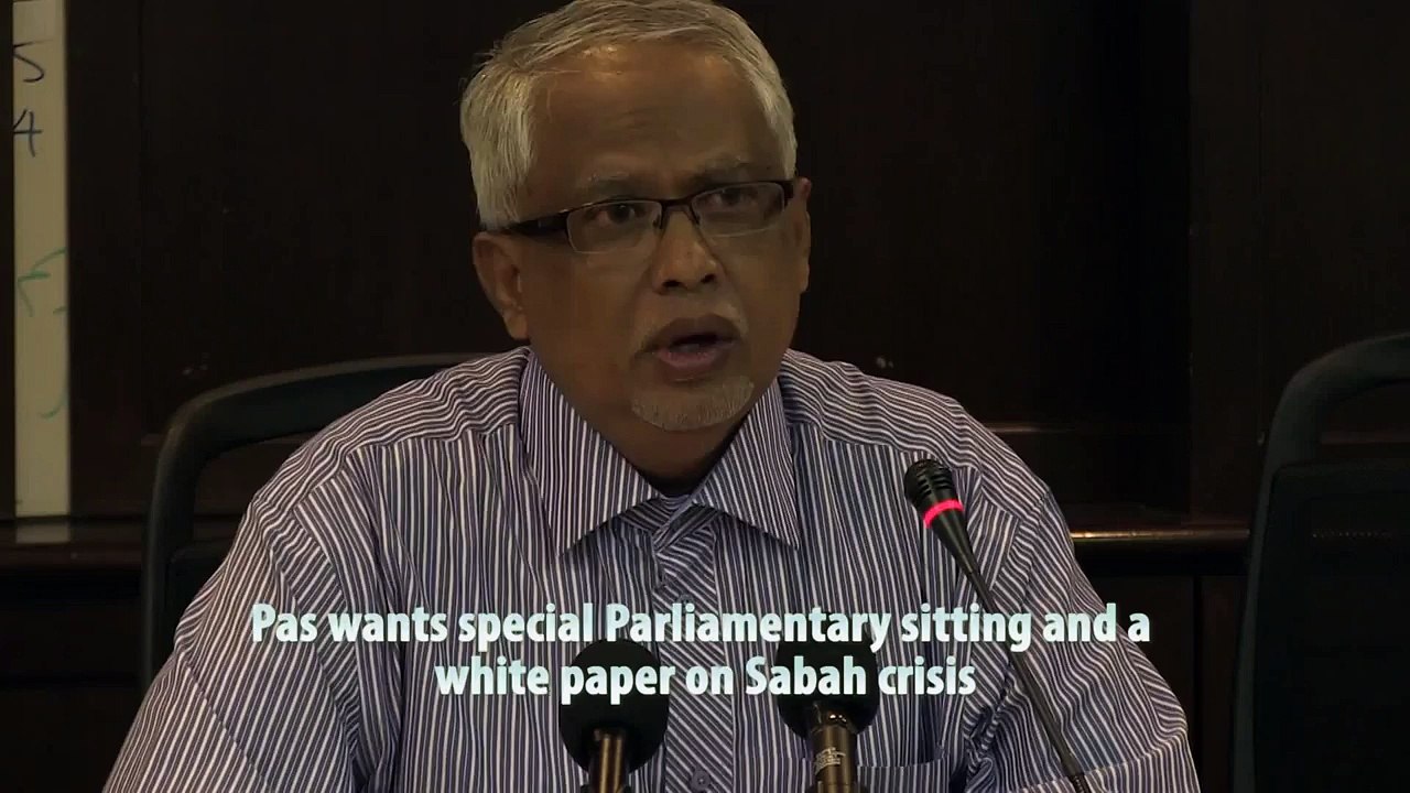 PAS wants special Parliamentary sitting on Sabah incident