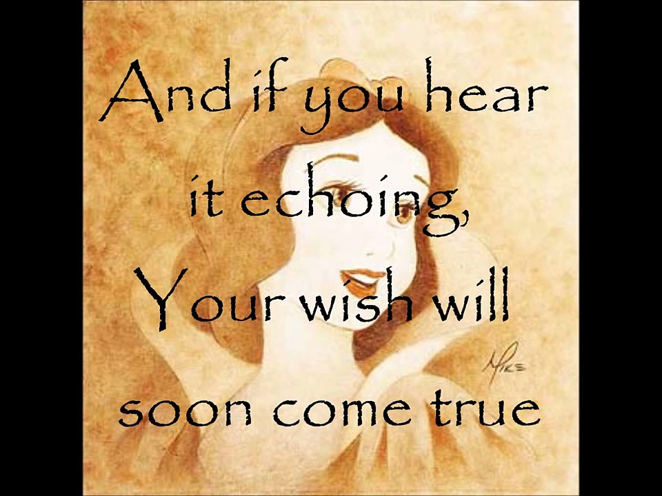I'm wishing snow white lyrics
