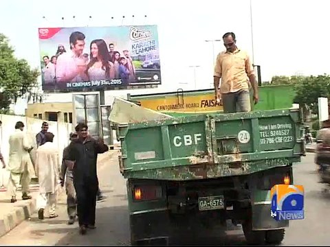 Crackdown against billboards on SC orders - Geo Reports - 20 Aug 2015