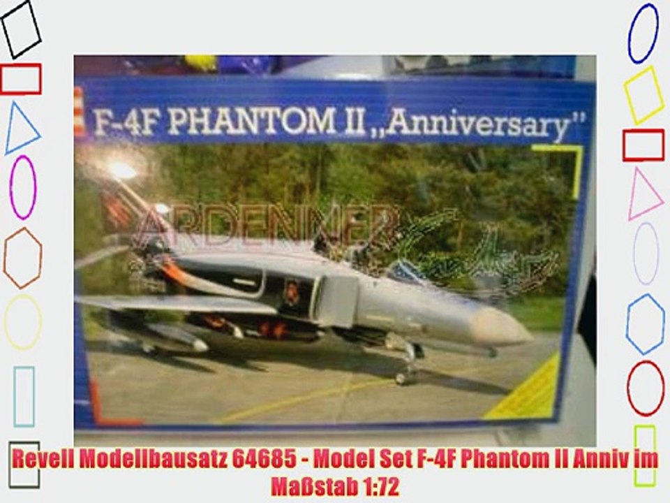Revell Modellbausatz 64685 - Model Set F-4F Phantom II Anniv im Ma?stab 1:72