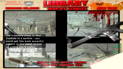 ZOMBIE LIBRARY!!! (Call Of Duty WaW Custom Zombies & Funny Moments!)
