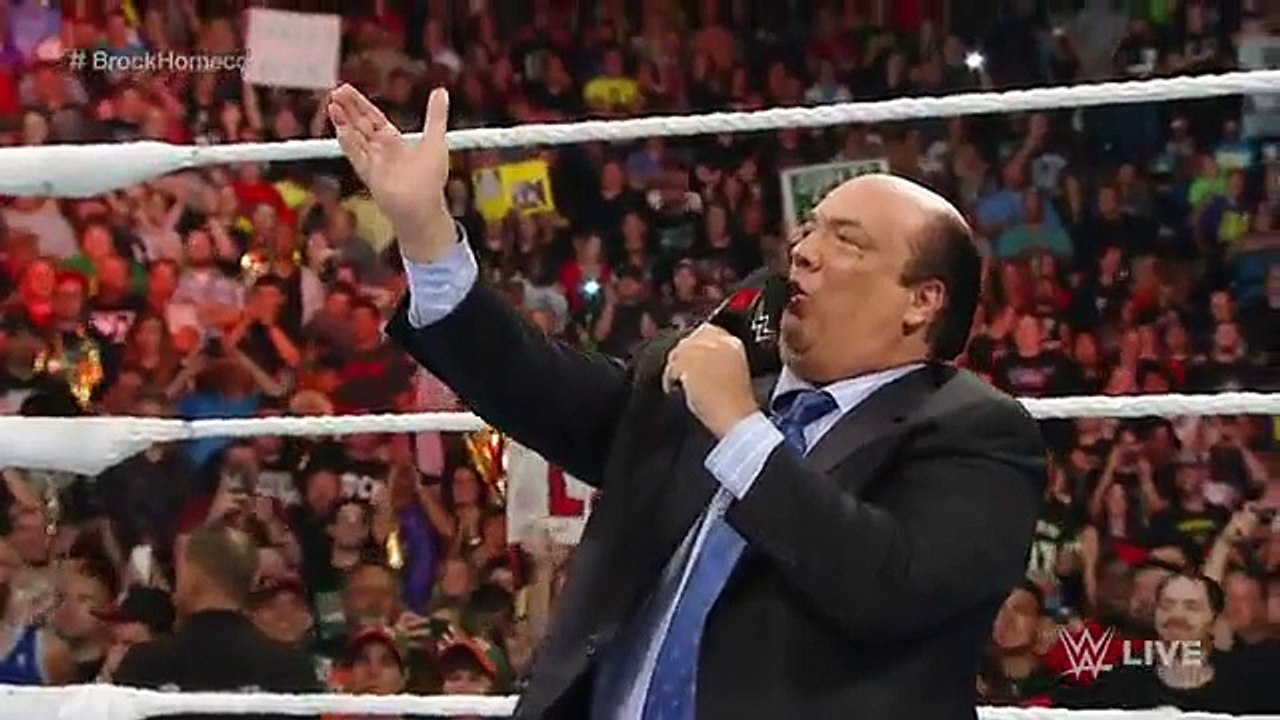 Wwe raw 2015.09 07  Full Hd Under Taker crushing Brock lesner WWE again