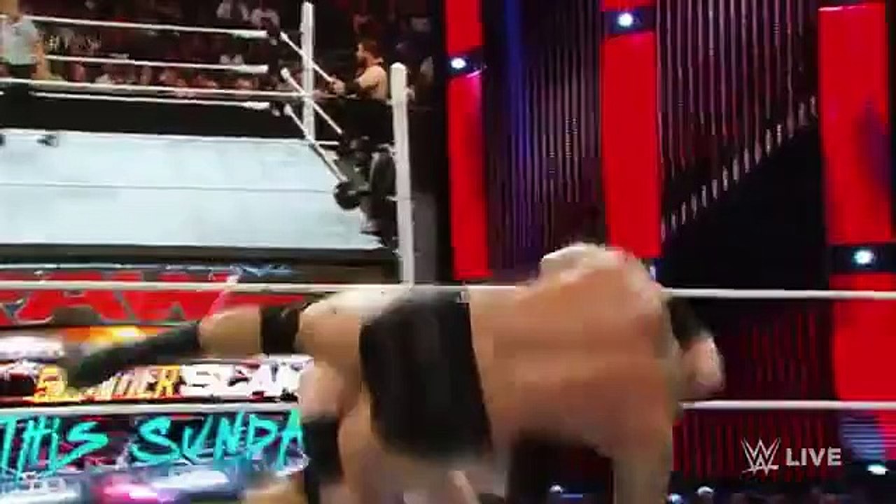 WWE 2015 08 17 Randy Orton and sezaro vs Kevin and sheamus