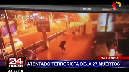 Tailandia: más de 20 muertos tras explosión de bomba en centro de Bangkok
