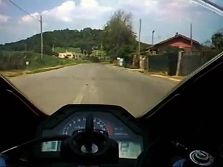 Honda CBR600 RR on board