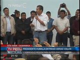 Presidente Humala entrega obras viales en Cajamarca