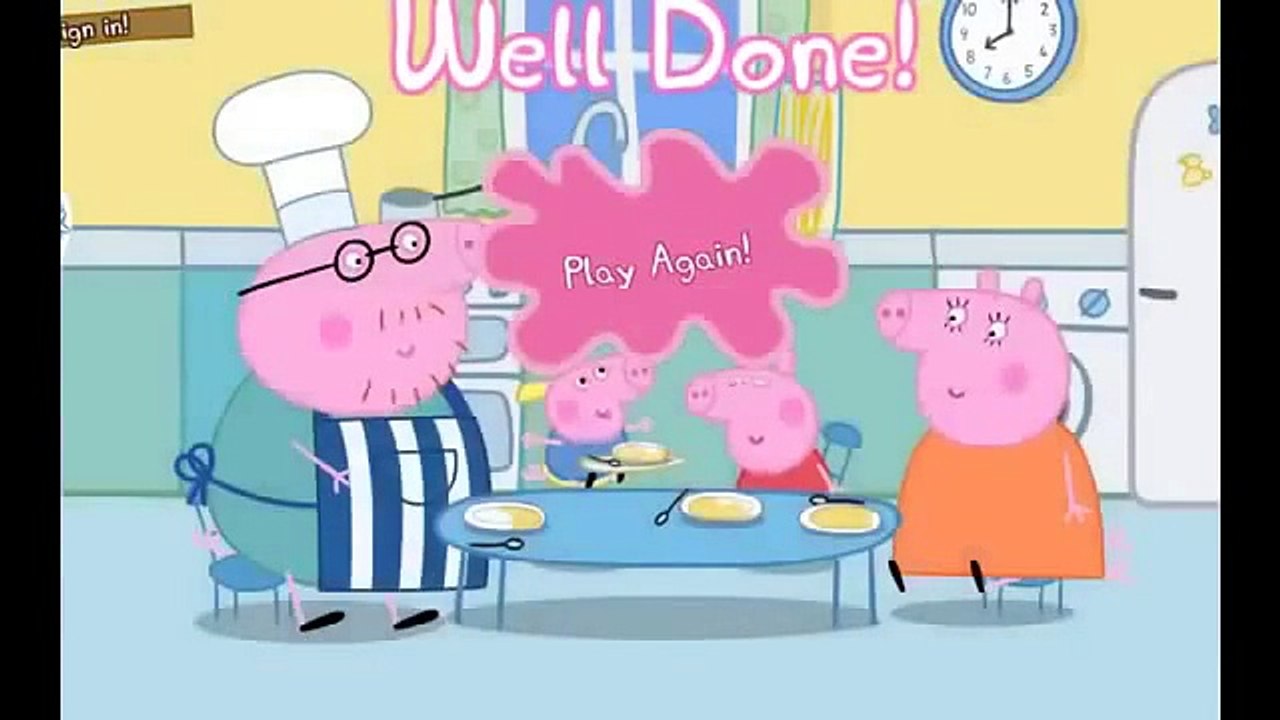Peppa Pig English Episodes Games Compilation Pancake Game - Game For Kids