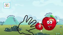 Finger Family APPLE Family Nursery Rhyme | Apple Cartoon Animation Finger Family Songs For Children