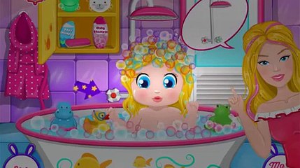 Barbie Game Cartoon - Baby Barbie Bedtime Shower - Baby Game For Kids