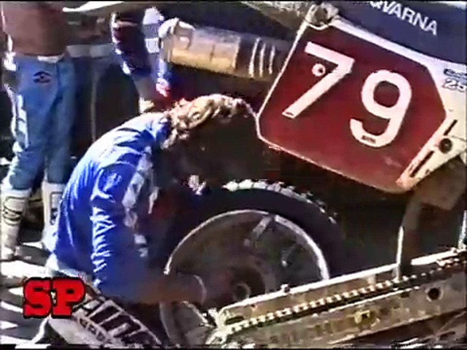 Tullio Pellegrinelli alla sei giorni in francia del 1988 ISDE