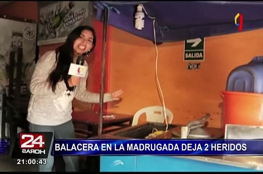 Dos heridos deja feroz balacera en cantina de San Juan de Lurigancho