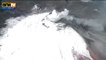 Equateur: belles images aériennes de l'éruption du volcan Cotopaxi