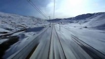 Вид из кабины скоростного поезда