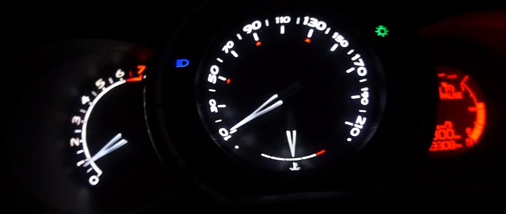 ACCELERATION CITROEN DS3 SPORT 1.6 thp 0 TO 199