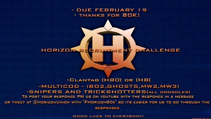Horizon  80k Recruitment Challenge!