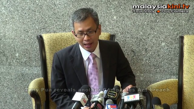 Tony Pua reveals another Companies Act breach