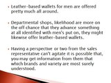 Leather Accessories for Men