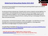 Social Networking Market Analysis and Forecasts in Research Report 2019