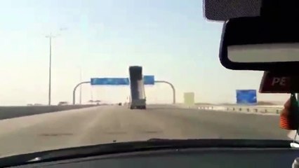 EDT Truck Crashes into a Highway Sign