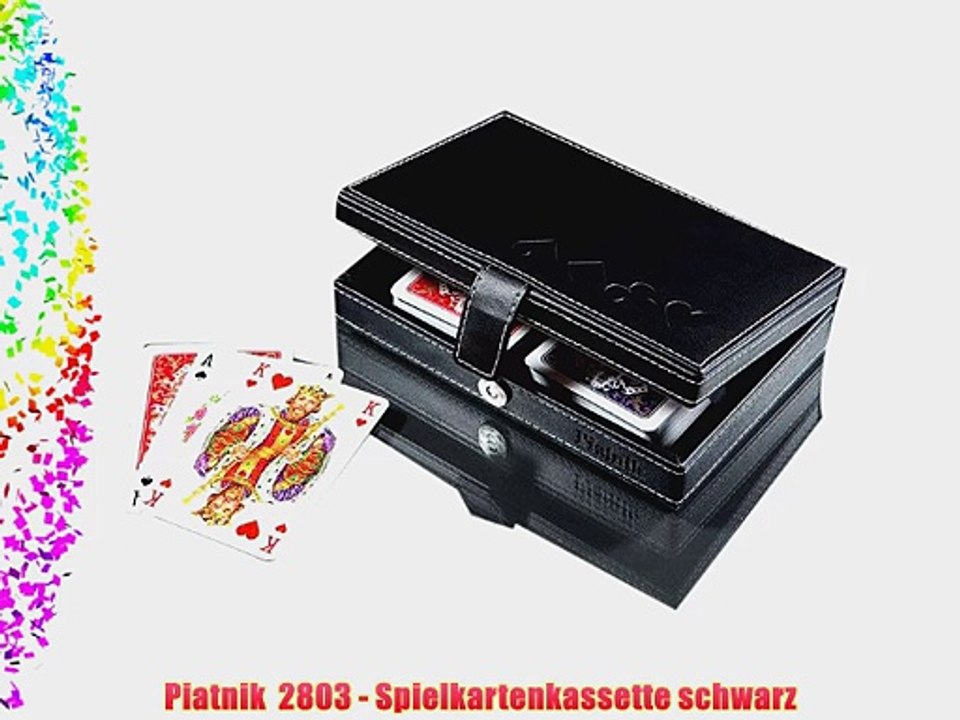 Piatnik  2803 - Spielkartenkassette schwarz