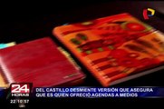 Del Castillo desmiente haber filtrado agendas vinculadas a Nadine Heredia