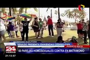 Puerto Rico: 60 parejas homosexuales contraen matrimonio en boda múltiple